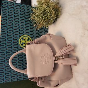 Tory Burch Thea Mini Top Handle Leather Backpack Sweet Melon. Excellent cond.